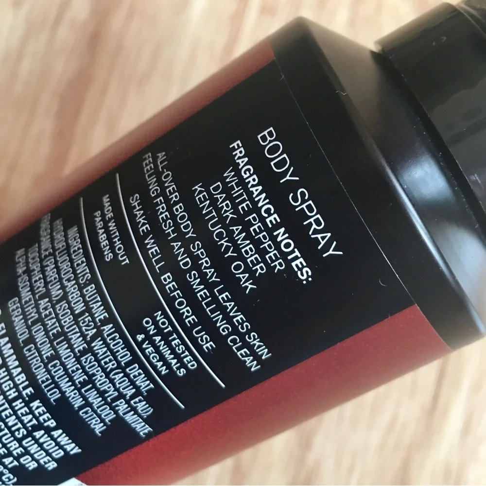 Bath & Body Works Bourbon Body Spray - Rich Red